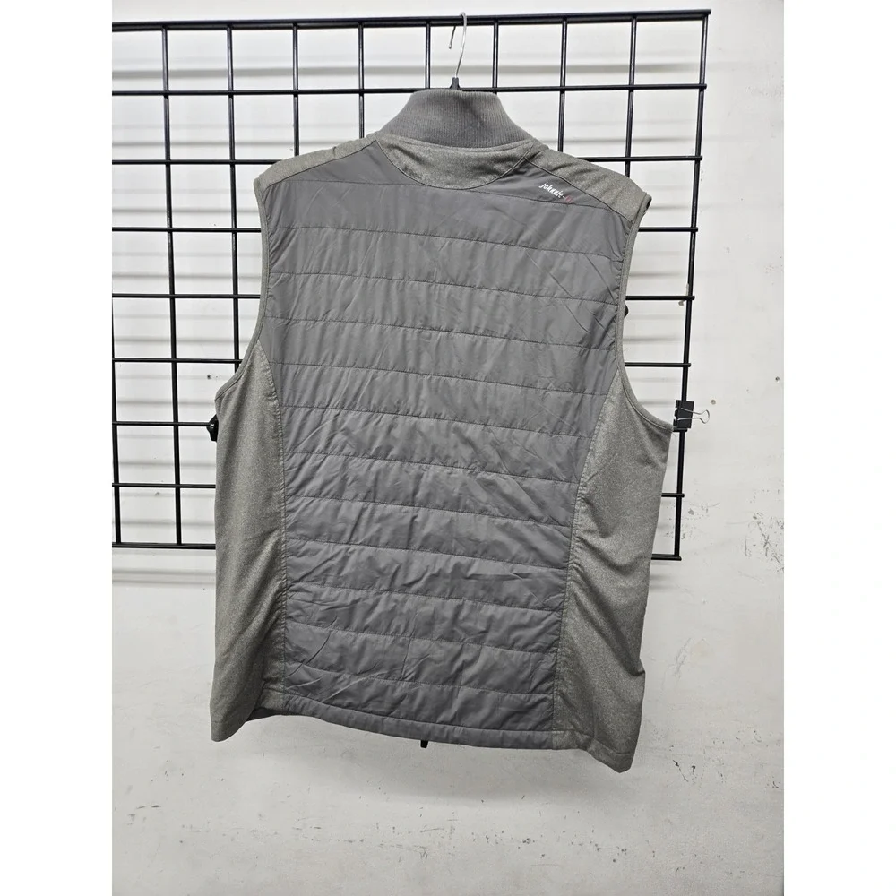 Johnnie O‎ Men's Duffy Puffy Vest Size M Meteor Gray MUCH Logo
